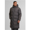 Mens Long Puffer Coat - magnet XL