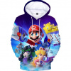 Mikina - Super Mario Detská mikina Veľkosť 134 dlhý viacnásobný rukáv (3D mikina Super Mario veľkosti vzorov)