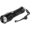 Svítidlo Strend Pro Flashlight NX1051, 50 lm, USB nabíjení, černá/stříbrná, 77x19 mm, Sellbox 24 ks