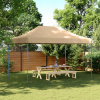 VidaXL Skladací párty stan typu pop-up, béžový, 440x292x315 cm