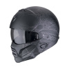 Prilba Scorpion EXO-COMBAT II SPIDERWEB Matt Black Silver Veľkosť: L (59-60 cm)