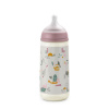 Suavinex Dojčenská fľaša 360 ml L Walk Ružová