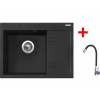 Sinks RIM 650 L Granblack + Elasta nerez/čierná