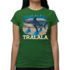Tralalero Tralala - Italian Brainrot - dámske tričko s potlačou - Tričkový | S | Zelený | Dámske - super slim