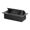 ORNO Zásuvkový blok výklopný 2x 230V+ 2x USB A/C, sivý