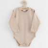 NEW BABY Dojčenské celorozopínacie body New Baby Classic II svetlo béžové Veľ. 50