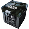 Star Licensing Disney Lucas Star Wars Storage Stool with Cushion, Polyester, multicoloured, 32 x 32 x 32 cm