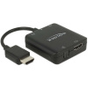 Delock 62784 HDMI / USB micro B adaptér [1x HDMI zástrčka - 1x HDMI zásuvka, micro USB zásuvka] čierna; 62784