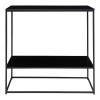 Čierny konzolový stolík s čiernou doskou 80x36 cm Vita – House Nordic