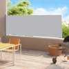 vidaXL Zaťahovacia bočná markíza na terasu 180x500 cm, sivá