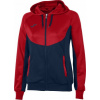 Joma Dámska tréningová mikina HOODIE ESSENTIAL NAVY BLUE-RED WOMEN Veľkosť: 2XS