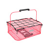 Zadný košík ELECTRA Honeycomb MIK nízky, so sieťkou - Hot Pink