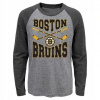 Detské tričko Boston Bruins NHL Cross Stick Ls Triblend Raglan Veľkosť: Dě