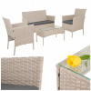 Súprava záhradného nábytku z umelého ratanu Iso Trade béžová, 4-dielna