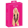 Bozkateľné - čierne body s ružovou výšivkou - L/XL