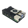 LaskaKit_cz Hliníkový chladič pro Raspberry Pi 5, aktivní radiální, čierny