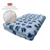 DRYBED Premium Vet Bed Small Paws svetlomodrý + tmavomodré labky 150 x 100 cm