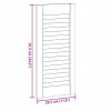 vidaXL Dvierka skriniek Louvred Design 2 ks Biela 61,5x29,5 cm - Biela - 250265-265797