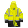 PORTWEST EXECUTIVE 5v1 S768 / Reflexná HI-VIS bunda 5v1 - HV žltá/čierna 4XL