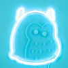 Ses Squishmallows FIZZ Neónové svetlo - Sova Winston