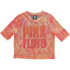 Pink Floyd Ladies Crop Top: Stacked Logo (mesh) (medium) M