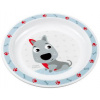 CANPOL 4/411 Zvieratá modrý plastový tanier