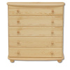 Drewmax Komoda KD151, 85x92x42, borovice (Barva dřeva: Přírodní (lakovaná))