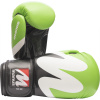 Manus Boxing gloves “wave” - black-red, 10 oz Color: Black - Green, Gloves weight: 16 oz, Gloves cut: Standard