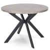 LUGO Stôl 90-190 cm Betón/Čierna
