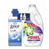 Ariel Color Univerzálny prací gél 43 PD + zmäkčovadlo Lenor Spring Swakening 34 PD