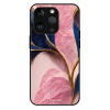 iSaprio MagSafe lesklé pouzdro - Apple iPhone 13 Pro - Pink Blue Leaves (Lesklé MagSafe pouzdro iSaprio pro Apple iPhone 13 Pro - Pink Blue Leaves - tvrzený skleněný obal a ochranný kryt s elegantním