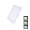 Solight WD141 Mini zapustený panel LED 12W, 900lm, 3000K/4000K/6000K, IP20, štvorcový, biela