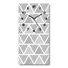Nástenné hodiny tiché Geometrické pozadie 30x60 cm