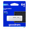 Goodram USB flash disk, USB 2.0, 64GB, UME2, biely, UME2-0640W0R11, USB A, s krytkou