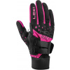 Bežkárske rukavice Leki HRC Race Shark - black/pink 9.0