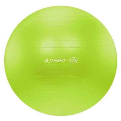 Gymnastická lopta LIFEFIT ANTI-BURST 75 cm, zelená