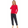 Doctor Nap Dámske pyžamo 7130 - bavlna Červená M