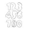 Vykrajovátka čísla 0 - 9 nerez - 9 ks - ORION