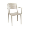 Záhradné kreslo Rojaplast ROW ARMCHAIR taupe