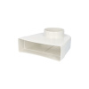 Přechodka - koleno 90° VENTS 821 - 100mm/60x204mm PVC