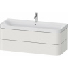 DURAVIT Happy D.2 Plus c-shaped závesná skrinka s nábytkovým umývadlom s otvorom, 2 zásuvky, 1175 x 490 x 480 mm, nordická biela matná lakovaná, HP4349O39390000