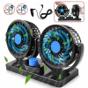 AUTOMOBILOVÝ VENTILÁTOR DO AUTA DVOJITÝ VETERNÝ MLYN 12V