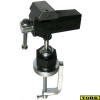 YORK® Svěrák stolní MINOR 045 KUS, š. 45 mm, rozvor 50 mm, kloubový ±90°, otočný ±360°, se svorkou, 0,9 kg