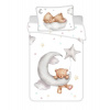 JERRY FABRICS Obliečky do postieľky Macko Moon baby Bavlna, 100/135, 40/60 cm