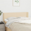 vidaXL Čelo postele so záhybmi krémový 147x16x78/88 cm látka - Krémová - 209295-203010