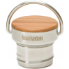 Náhradný uzáver na fľašu Klean Kanteen Bamboo Loop Cap w/bale - brushed stainless/natural uni
