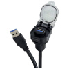Lütze USB-3.0 A/A F/M 2,0m PVC KD 490219.0200, 2 m, 1 ks; 490219.0200