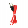 Kábel AUX - Jack Stereo 3,5 mm 1 m červený