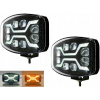 SADA 2X LED DIAĽKOVÝ REFLEKTOR SPIDER, DIAĽKOVÁ LAMPA STROBOSKOP 12-24V