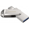 SanDisk Ultra Dual Drive Luxe USB-C 128GB / USB 3.0 Typ-C / USB 3.0 Typ-A / stříbrný SDDDC4-128G-G46
